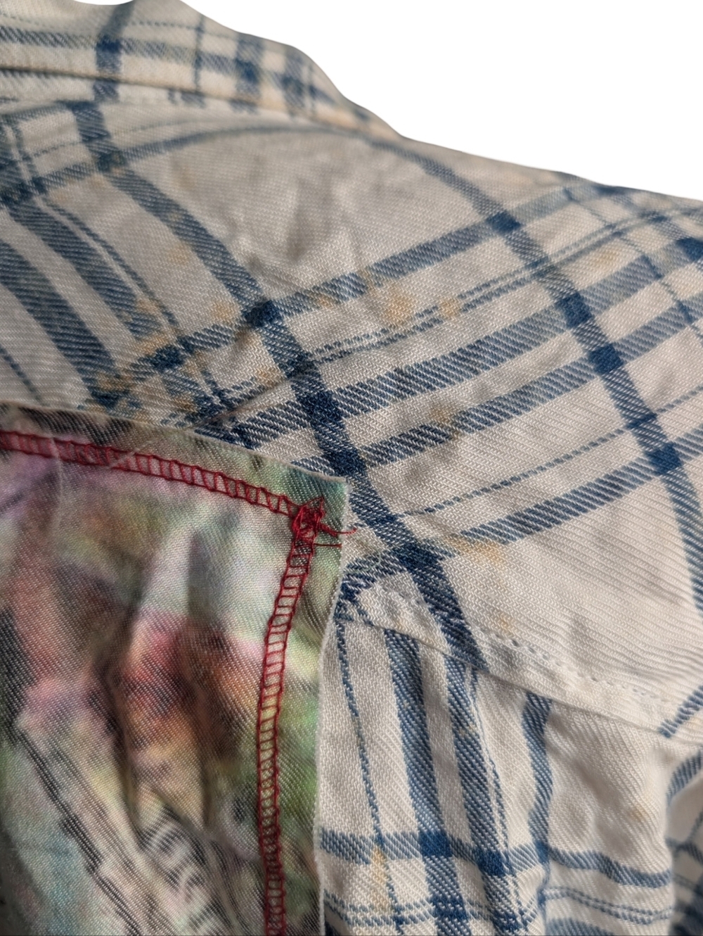 The Nu Vintage Distressed button-down blouse in size Large, NWT - Picture 5 of 10